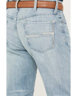 Cinch Men's White Label Light Wash Relaxed Straight Stretch Performance Denim Jeans 7 Cinch Men's White Label Light Wash Relaxed Straight Stretch Performance Denim Jeans -Little Wild Horse Shop 2000386397 402 P4