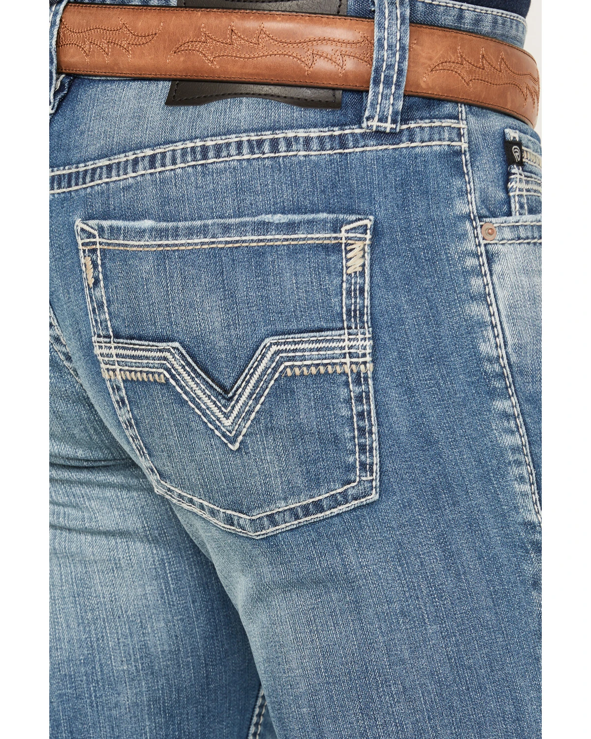 Rock & Roll Denim Men's Rifle Medium Vintage Wash Skinny Stretch ReFlex Denim Jeans 2 Rock & Roll Denim Men's Rifle Medium Vintage Wash Skinny Stretch ReFlex Denim Jeans - Image 2