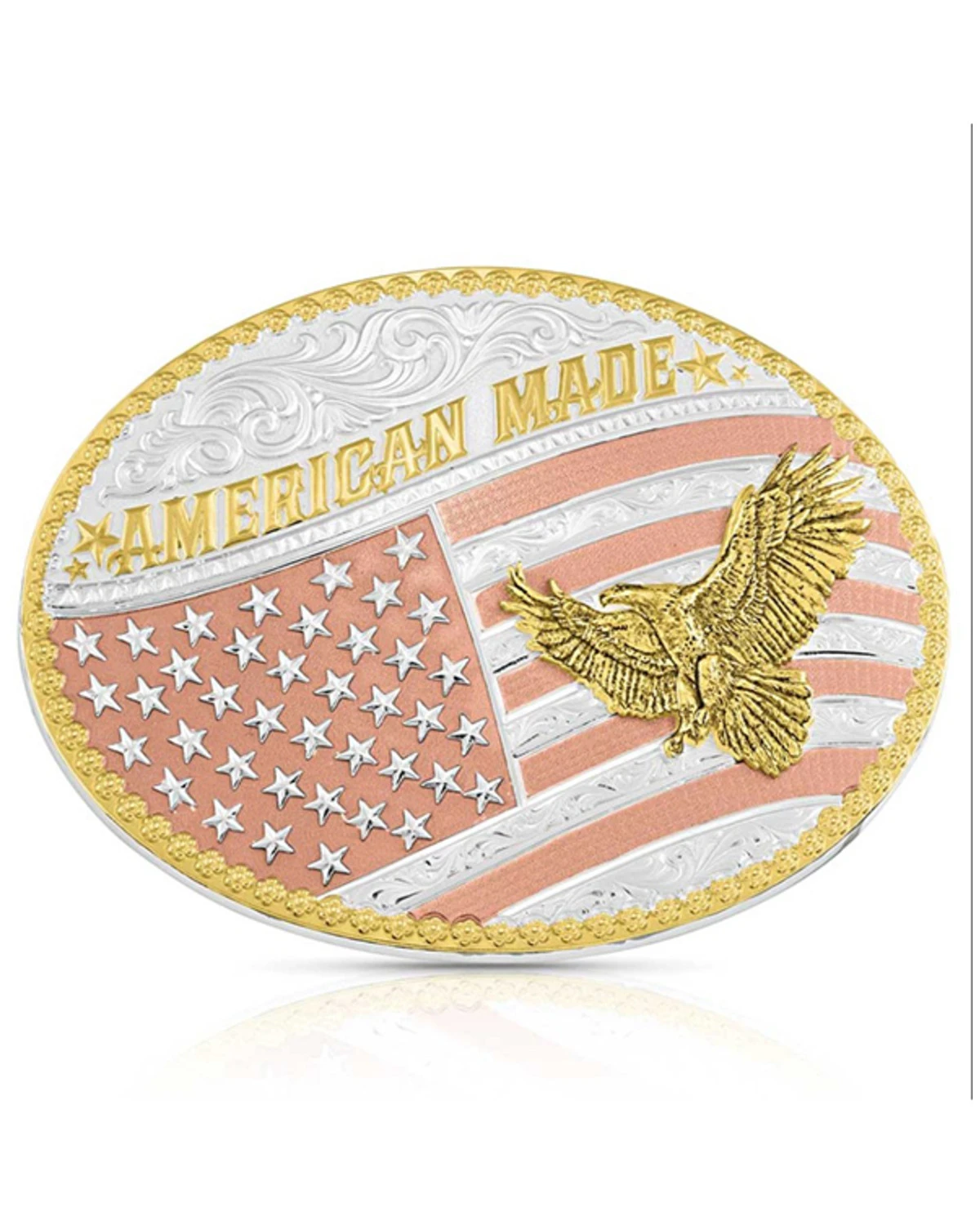 Montana Silversmiths Men's Big Bold Stripes American Made Classic Buckle 1 Montana Silversmiths Men's Big Bold Stripes American Made Classic Buckle