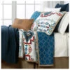 HiEnd Accents Teal Spirit Valley 3-Piece Full/Queen Quilt Set