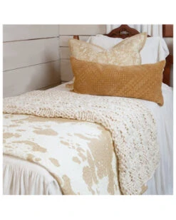 HiEnd Accents Elsa Light Tan Cowhide Reversible 3-Piece King Quilt Set -Little Wild Horse Shop 2000388554 280 P3