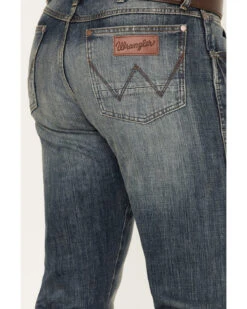 Wrangler Retro Men's Dark Night Medium Wash Slim Straight Stretch Denim Jeans 7 Wrangler Retro Men's Dark Night Medium Wash Slim Straight Stretch Denim Jeans -Little Wild Horse Shop 2000388947 414 P4