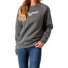 Kimes Ranch Women's Embroidered Vintage Crew Neck Sweatshirt