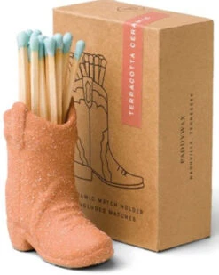 Paddywax Vintage Cowboy Boot Match Holder