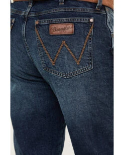 Wrangler Retro Men's Medium Wash Slim Straight Stretch Jeans 7 Wrangler Retro Men's Medium Wash Slim Straight Stretch Jeans -Little Wild Horse Shop 2000394535 414 P4
