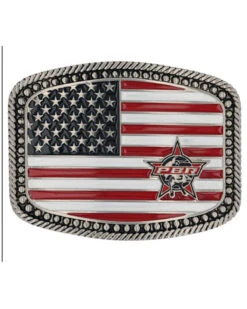Montana Silversmiths PBR American Pride Belt Buckle