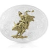 Montana Silversmiths American Beauty Filigree Bull Rider Belt Buckle