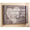 Giftcraft Do All Things With Love Heart Design Wall Plaque