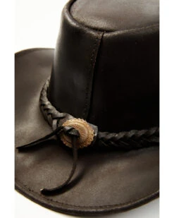 Bullhide Kids' Cedar Grove Leather Outback Hat -Little Wild Horse Shop 282B40 7010 P2