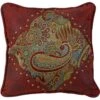 HiEnd Accents San Angelo Paisley & Leather Pillow
