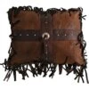 Cross Concho Fringe Pillow - 16" X 20"