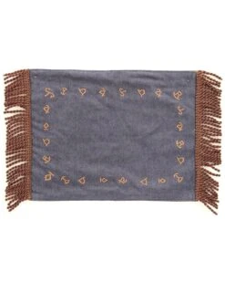 Western Moments Branded Denim Placemats - Set Of 4