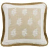 HiEnd Accents Cream Newport Square Pillow