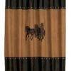 HiEnd Accents Three Horses Shower Curtain
