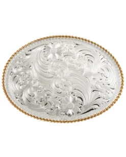 Montana Silversmiths Fancy Scroll Oval Buckle