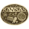 Montana Silversmiths Men's Kansas State Heritage Attitude Belt Buckle