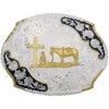Montana Silversmiths Antique Christian Cowboy Western Belt Buckle