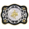 Montana Silversmiths Men's Sheridan Style Bronco Rider Western Belt Buckle