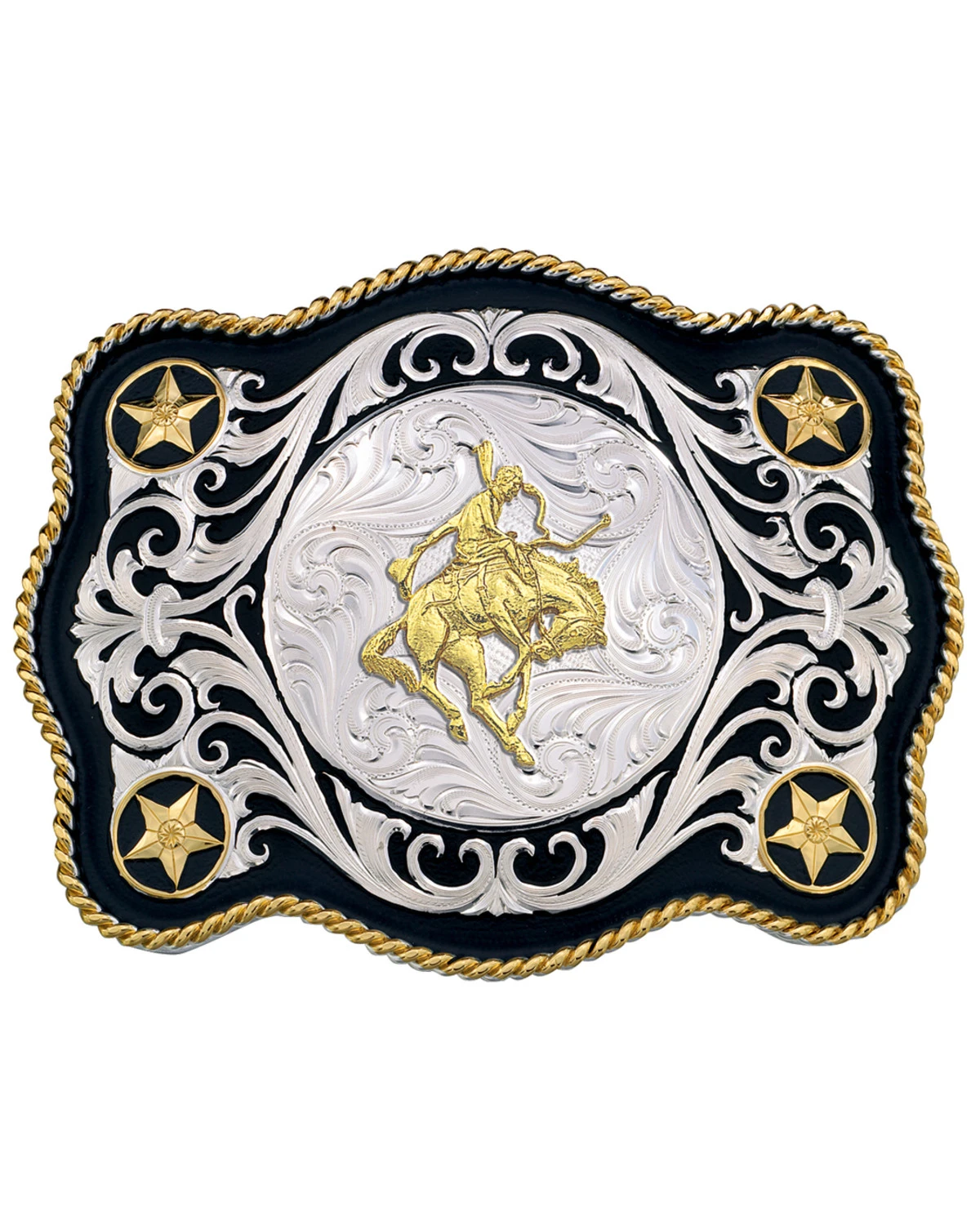 Montana Silversmiths Men's Sheridan Style Bronco Rider Western Belt Buckle 1 Montana Silversmiths Men's Sheridan Style Bronco Rider Western Belt Buckle