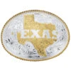 Montana Silversmiths Silver Engraved State Of Texas Western Belt Buckle
