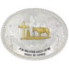 Montana Silversmiths Men's Faith & Wisdom Christian Cowboy Western Belt Buckle
